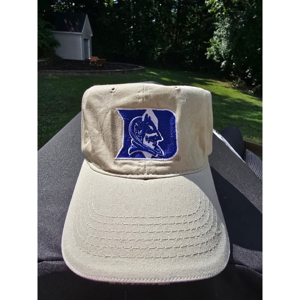 Duke‎ Blue Devils Hat Captains Collection Khaki Tan Adjustable Baseball Cap Mens